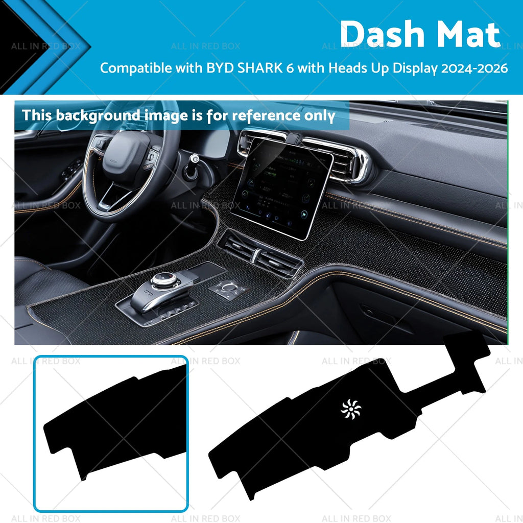 Dash Mat for BYD Shark 6 (2024–2026) with Heads Up Display