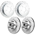 Front & Rear Brake Disc Rotors for Ford F-150 (2002)