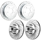 Front & Rear Brake Disc Rotors for Ford F-150 (2002)