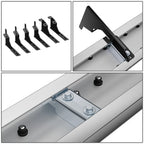 Set of 2 Rectangular Steel Running Boards for Tacoma Access Cab (2005–2023)