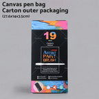 19Pcs Paint Brushes Set for Artists - Watercolour Acrylic Oil Painting