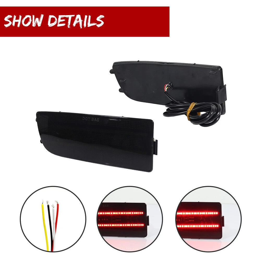 Smoked LED Rear Bumper Reflectors for Benz Sprinter (2007–2018)