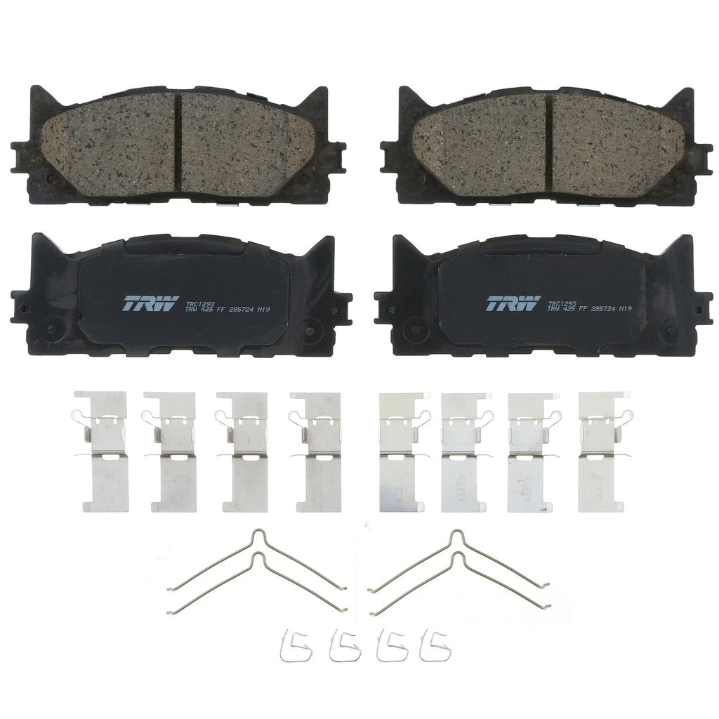 Front Brake Kit 296mm Drilled Rotors & TRW Pro Ceramic Pads for ES350 Avalon Camry (2007–2018)
