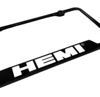 OEM License Plate Frame Notched Black for Dodge Hemi (2006–2024)