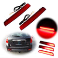 Set of 2 Red Lens Bumper Reflector Signal Lights for Chevrolet Equinox
