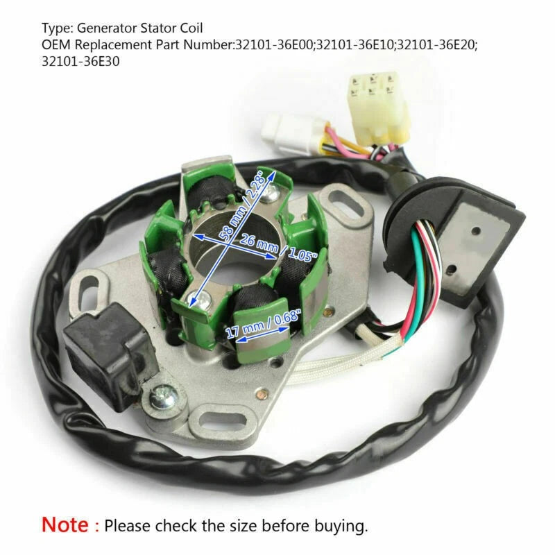 Stator for Suzuki RM125 (1998–2000) 32101-36E10 32101-36E20 32101-36E30