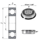 6303NR2RS Deep Groove Ball Bearings for Various Models (17x47x14mm)