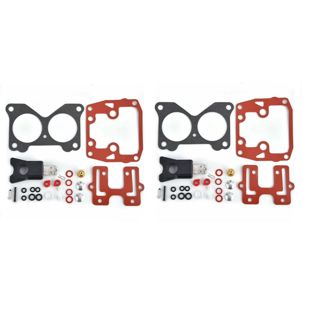 2Pcs Carburetor Rebuild Kit for Johnson Evinrude (398526, 439076, 435443)