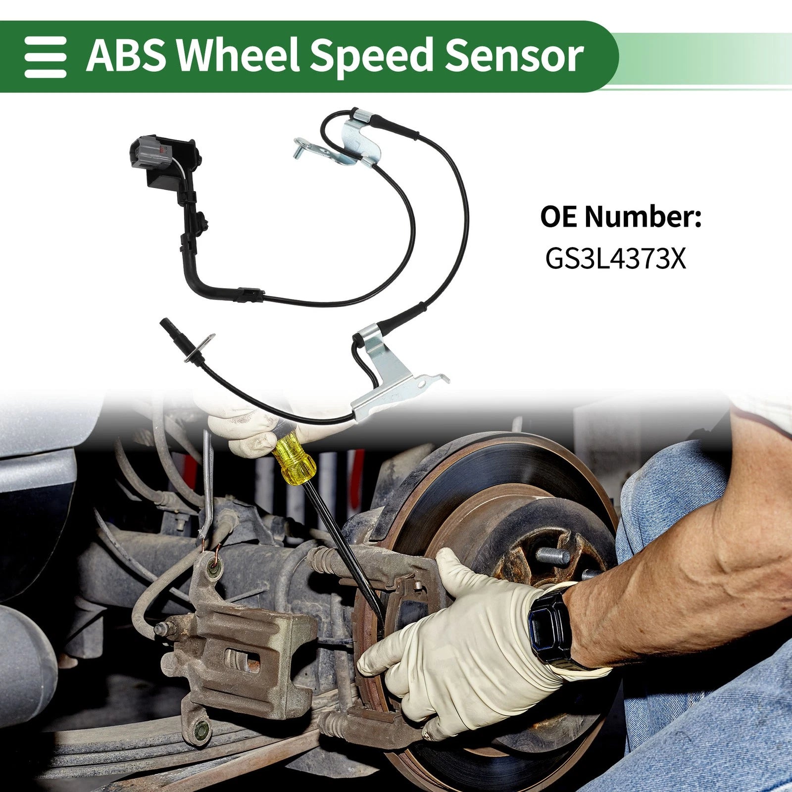 ABS Wheel Speed Sensor GS3L4373X for Mazda 6 (2009–2013)