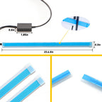 2X 60cm LED DRL Amber Sequential Turn Signal Strip for Make Model
