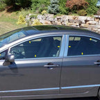 Luxury FX Chrome Window Package with Posts and Sill for Honda Civic (2006–2011)