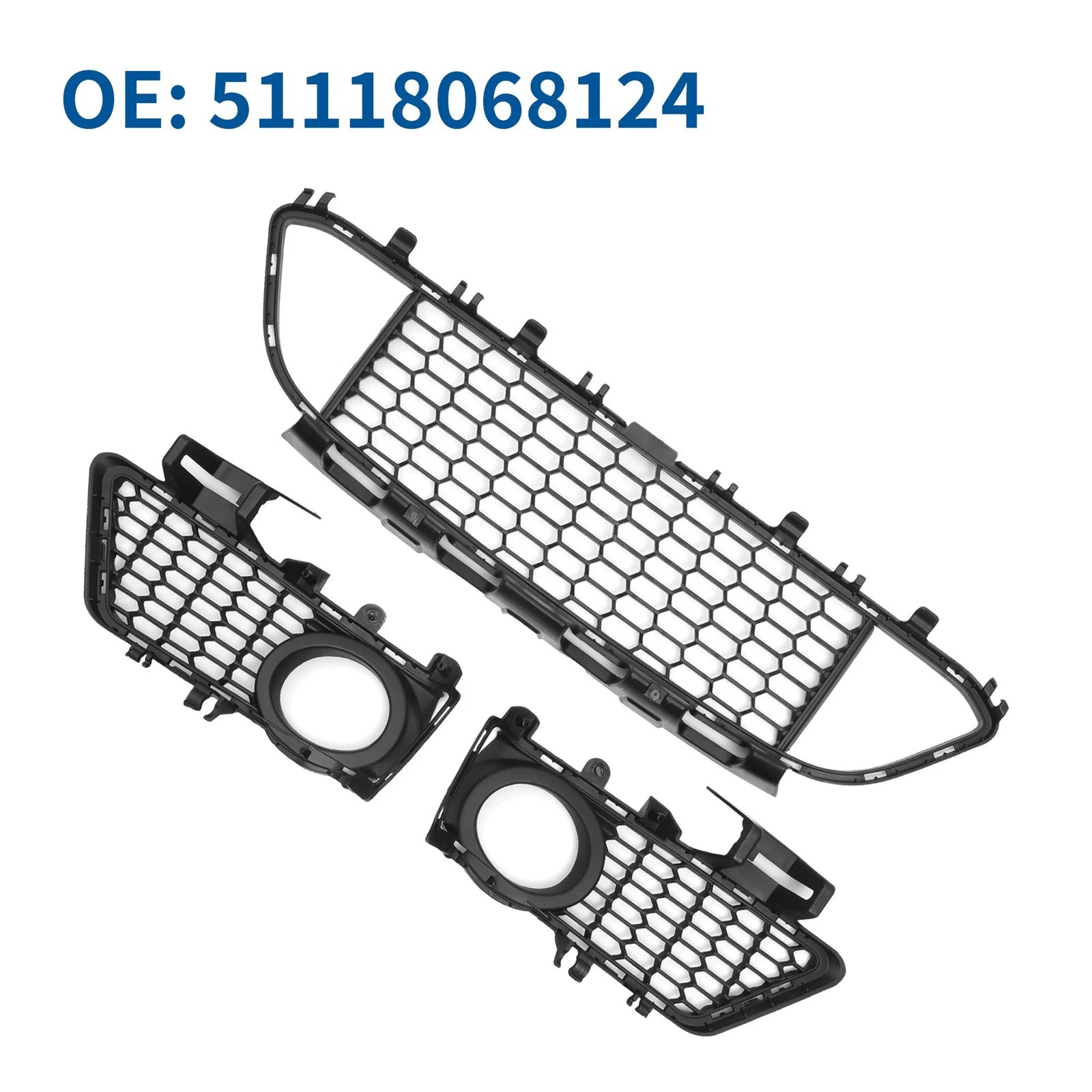 Set of 1 Front Lower Bumper Grille for BMW 320i (2013–2018)
