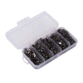 200pcs Fishing Swivels Hook Connectors for Rivers Lakes Marine Use