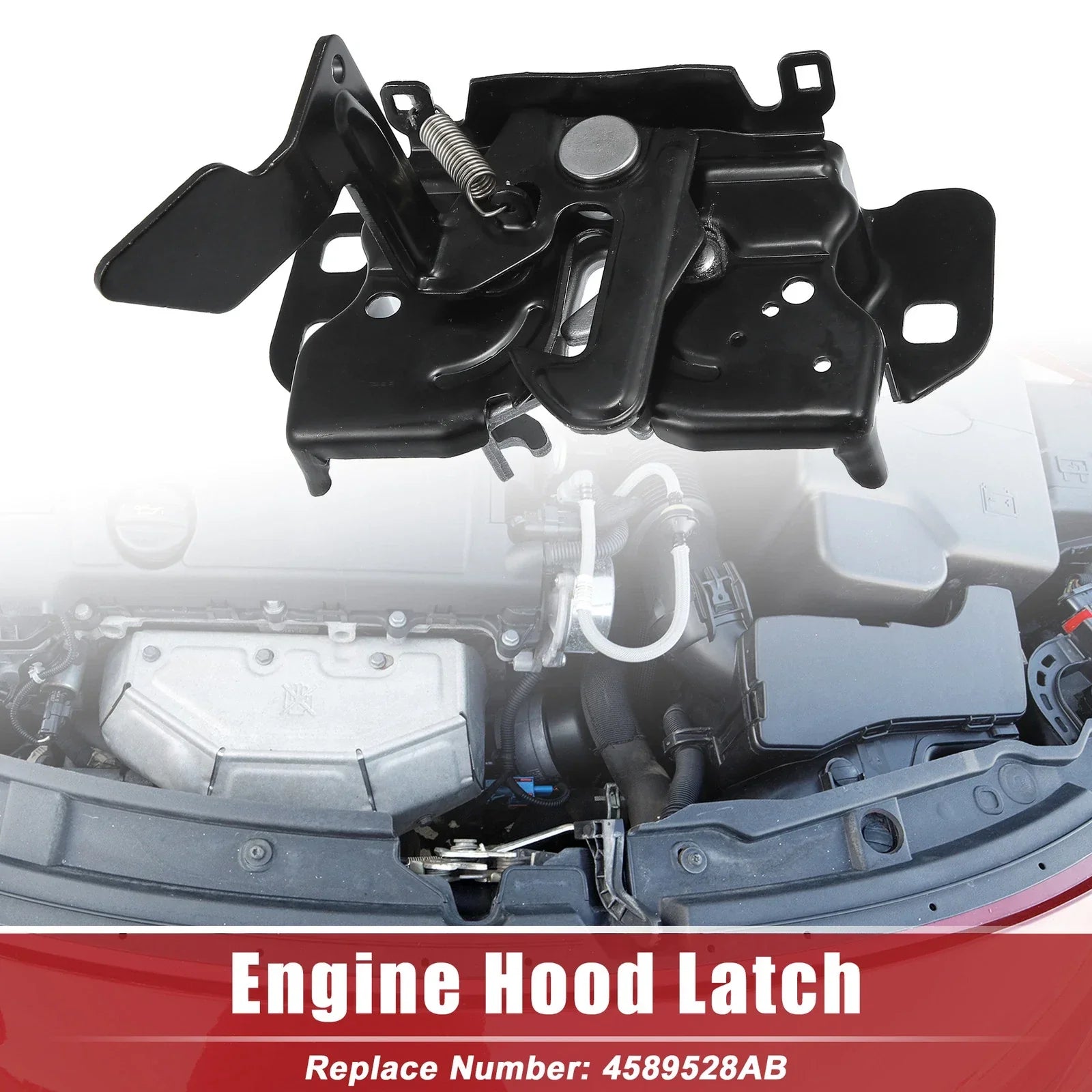 Hood Latch Replacement for Dodge Ram 1500 2009-2010 - Black (2009-2010)
