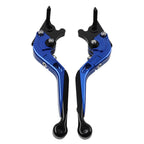 Blue Extendable Brake Clutch Levers for Aprilia Tuono V4 1100RR (2017-2021)