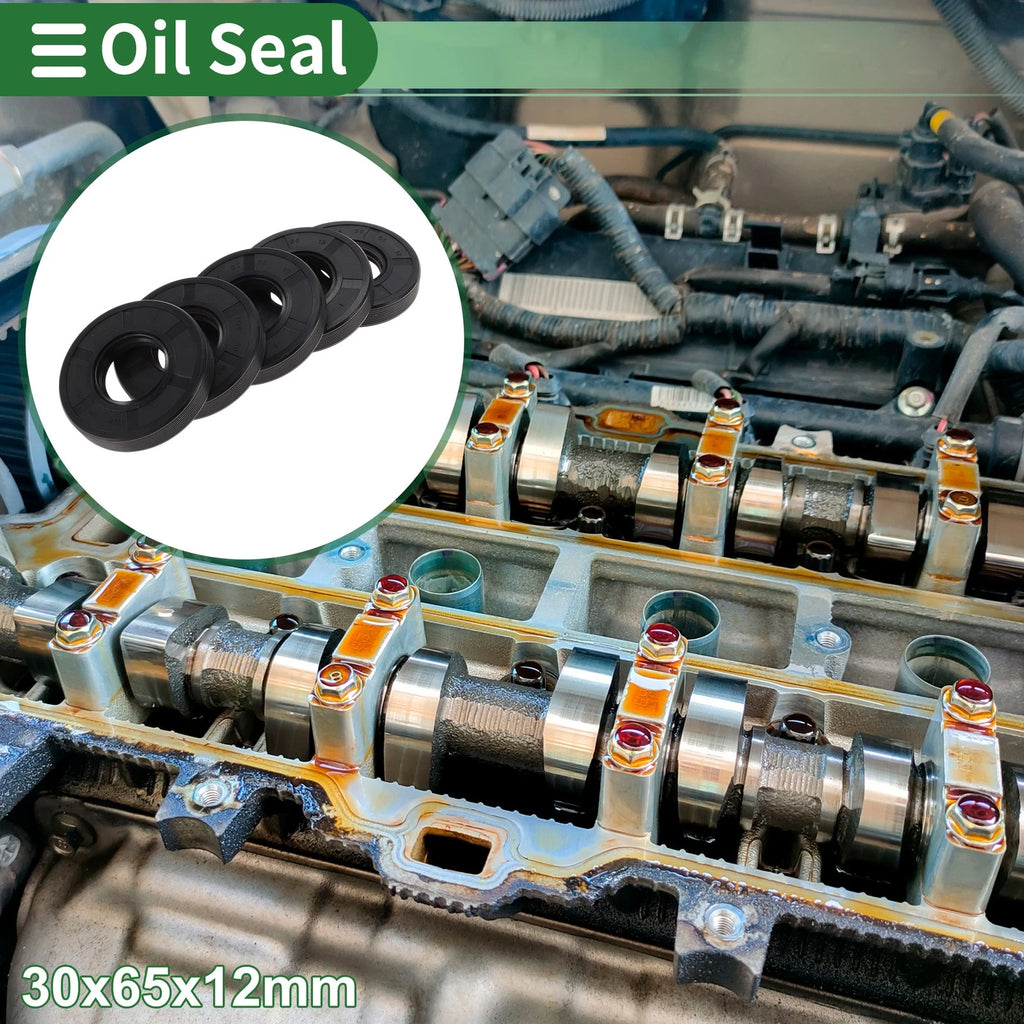 Set of 5 Oil Seals NBR Rubber 30x65x12mm for High Pressure
