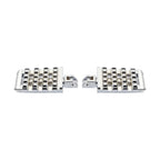 Chrome Driver Foot Pegs for Harley Softail Low Rider Fat Bob (2018–2025)