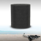 Ribbed Bunk Carpet for Marine Boat Trailer (9" x 25') - Black