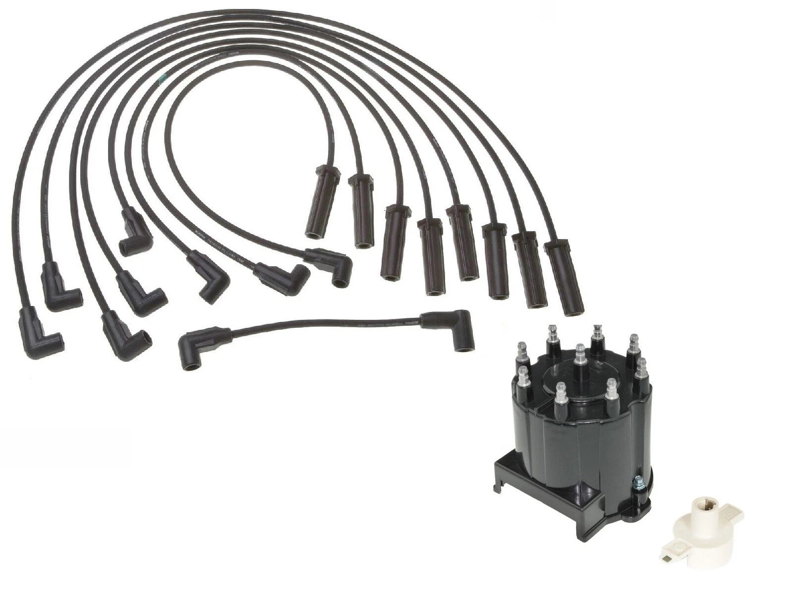 Ignition Wire Set & Distributor Cap Rotor Kit for Chevy G30 GMC P3500 (1971–1995)