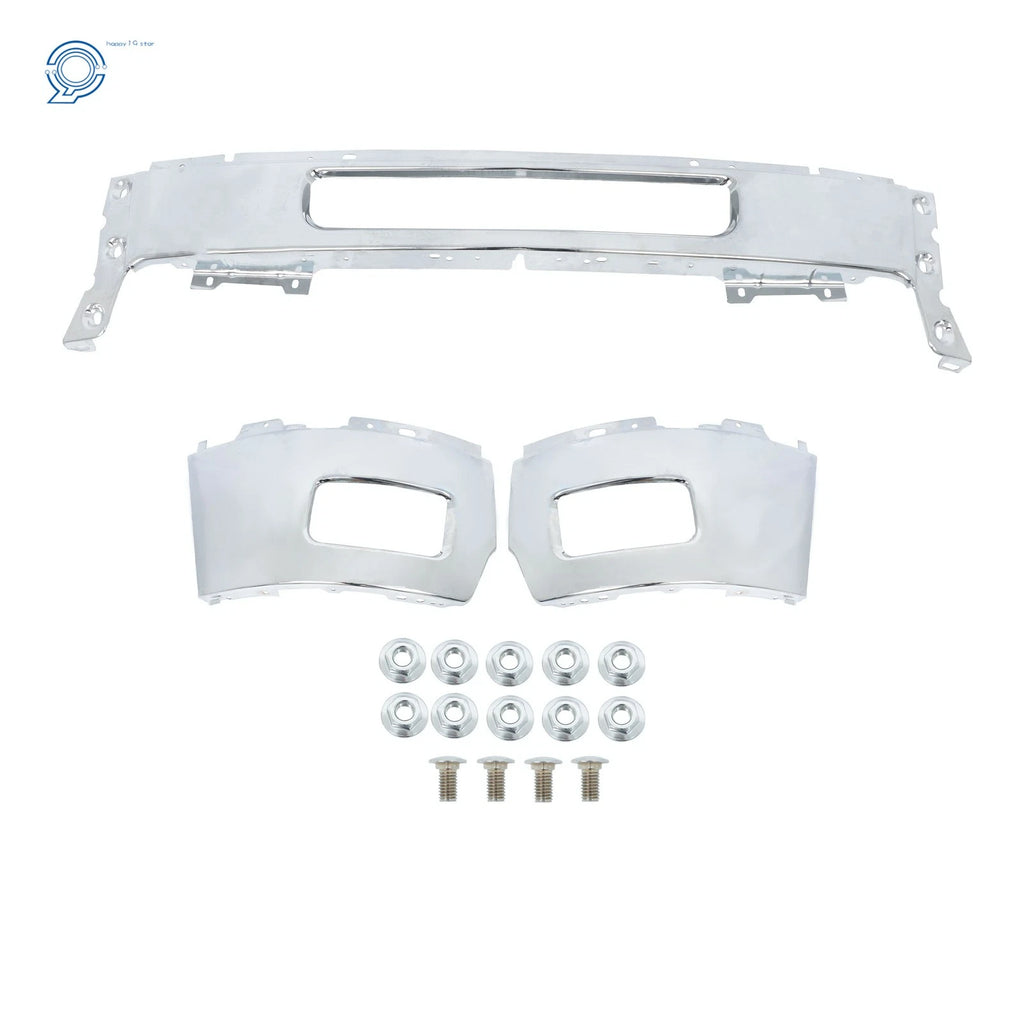 Chrome Split Front Bumper Face Bar for Chevy Silverado 2500 3500 (2011–2014)