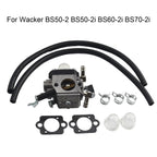 Carburetor for Wacker BS50-2/BS50-2i/BS60-2i Volvo Fuel Pipe Kit