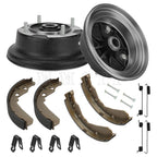 Set of 2 Front Brake Drums & Brake Shoes Kit for Kawasaki Mule SX (2017–2024)