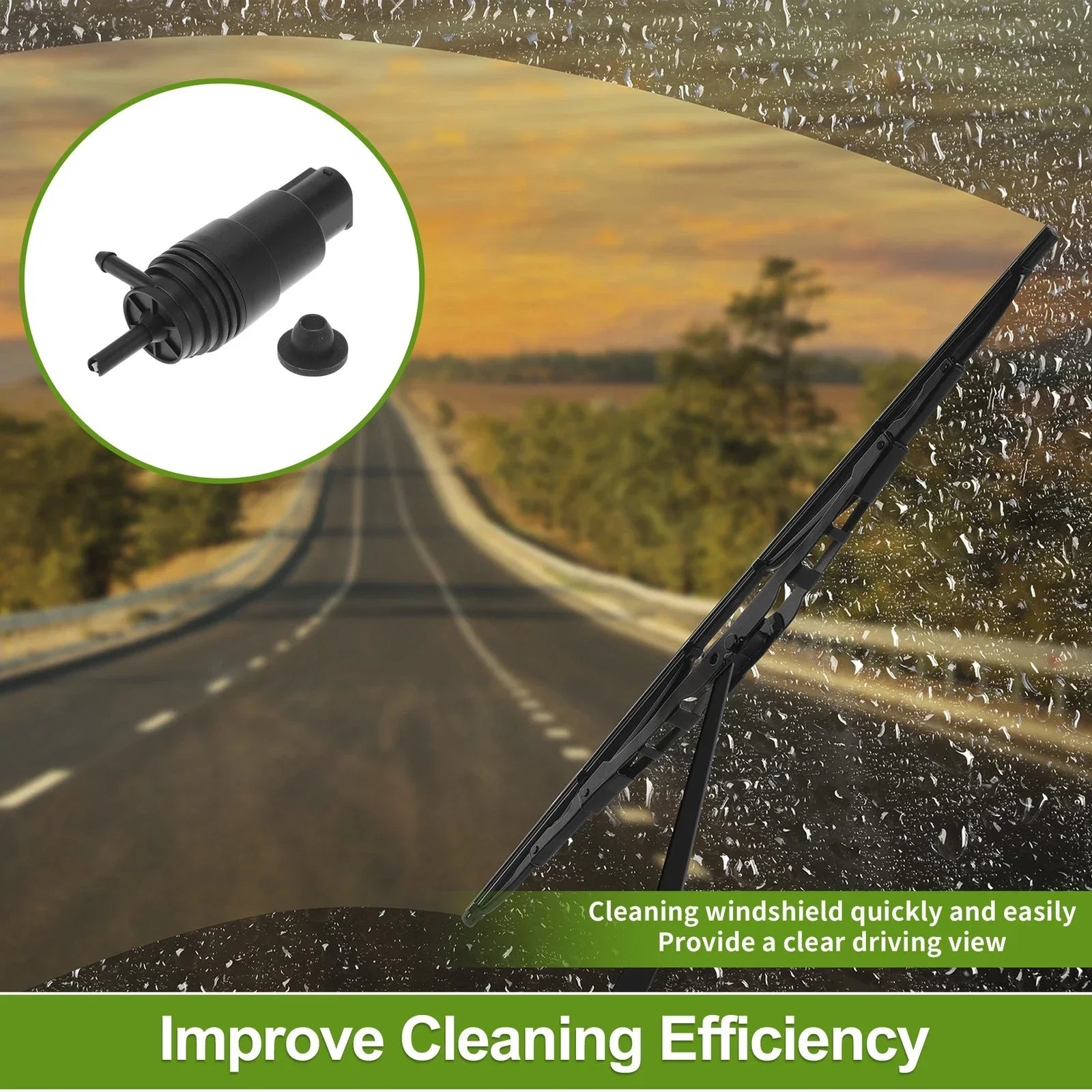 Windshield Washer Pump w/Grommet for BMW 740i