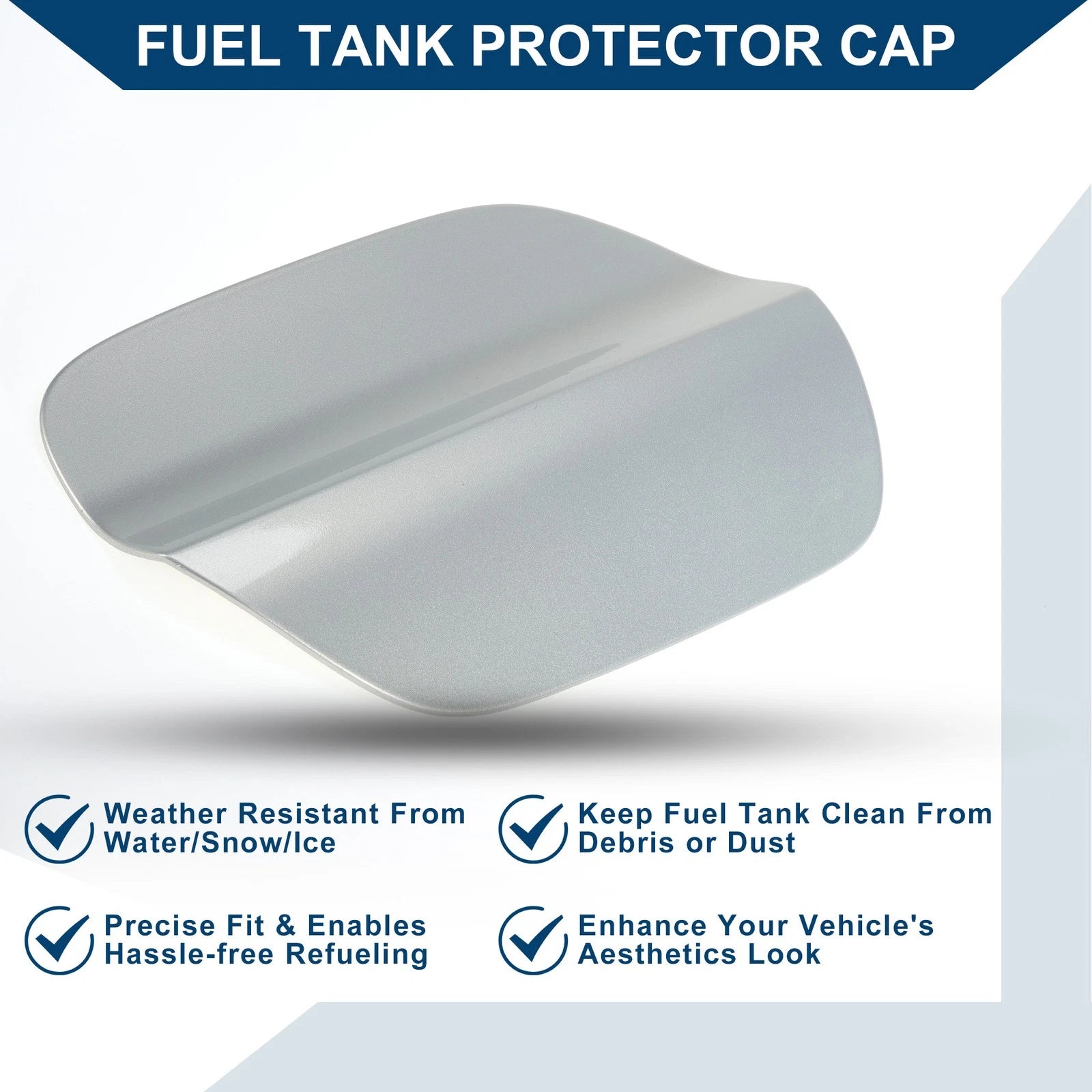 Fuel Tank Door Cap for Volkswagen Passat (2017–2024) Gold Tone