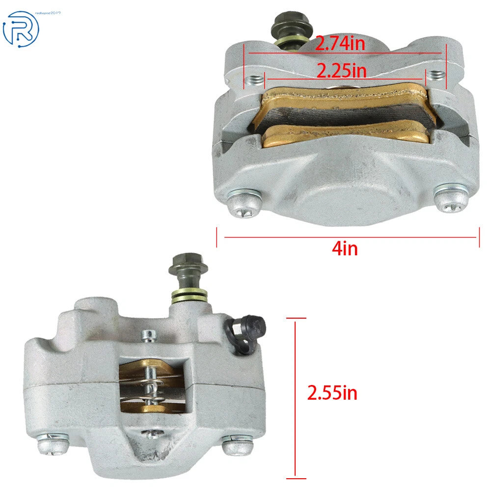 3X Brake Calipers w/Pads for Arctic Cat 375 2x4/4x4 (2002)