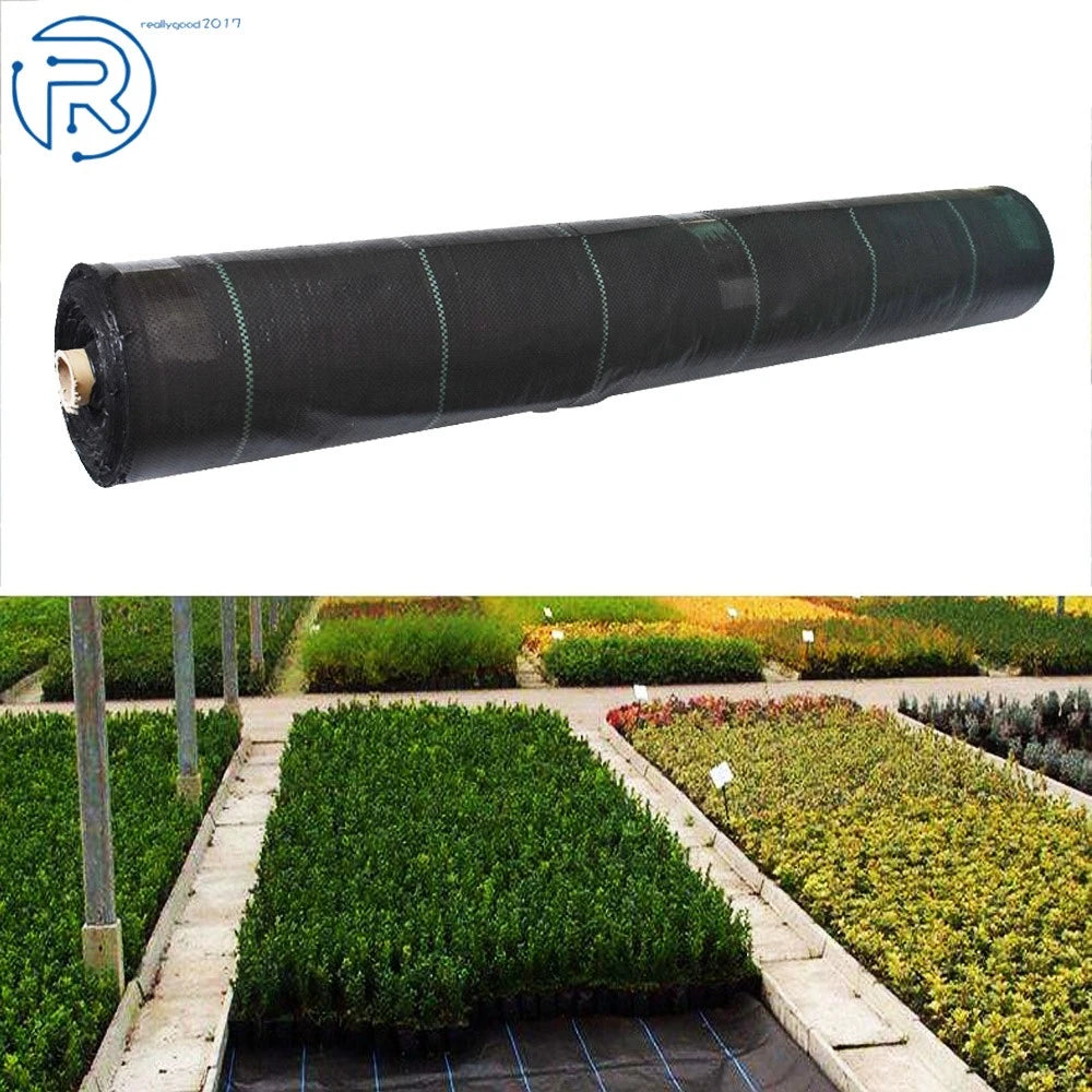 Set of 4 Polypropylene Weed Barrier Fabric for Landscape Gardening