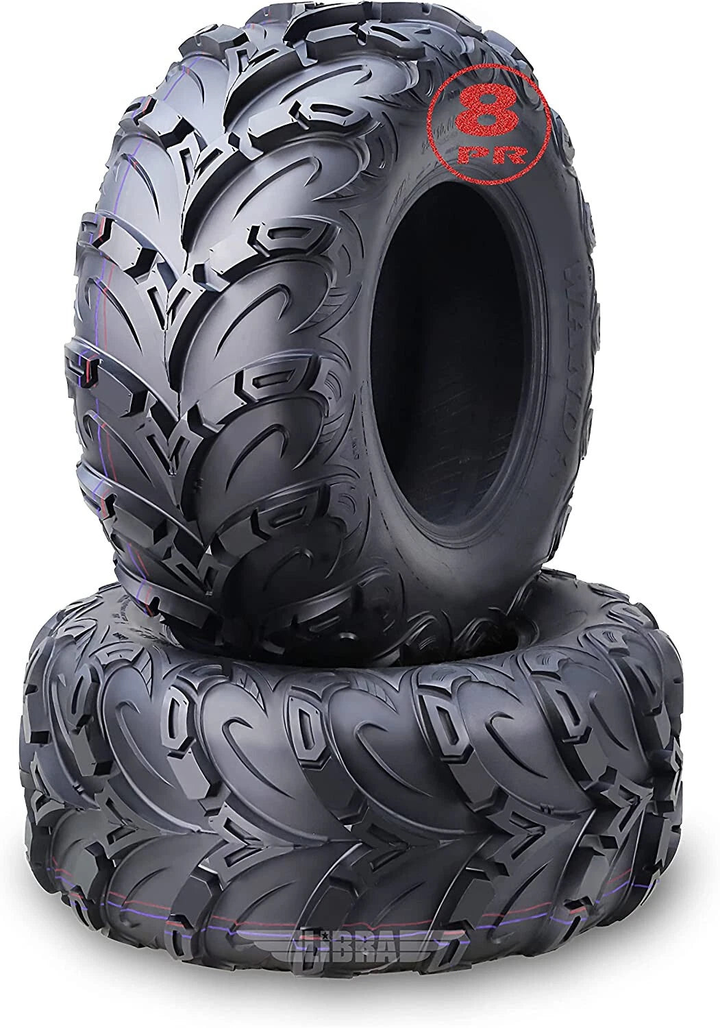 Set of 2 UTV ATV Tires 25x10-12 25x10x12 8PR WANDA