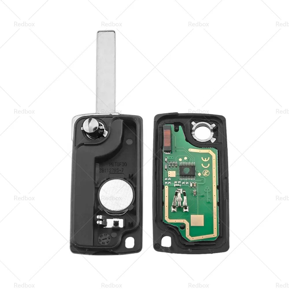2X Remote Car Key Fob 433FSK for Peugeot 207 307 308 407 807 (2006–2016)