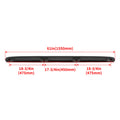 Tailgate Spoiler Cap Molding for Silverado Sierra (1999–2007) Black