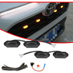 Set of 4 Raptor Style Amber LED Grill Lights for Toyota RAV4 (2019–2022)