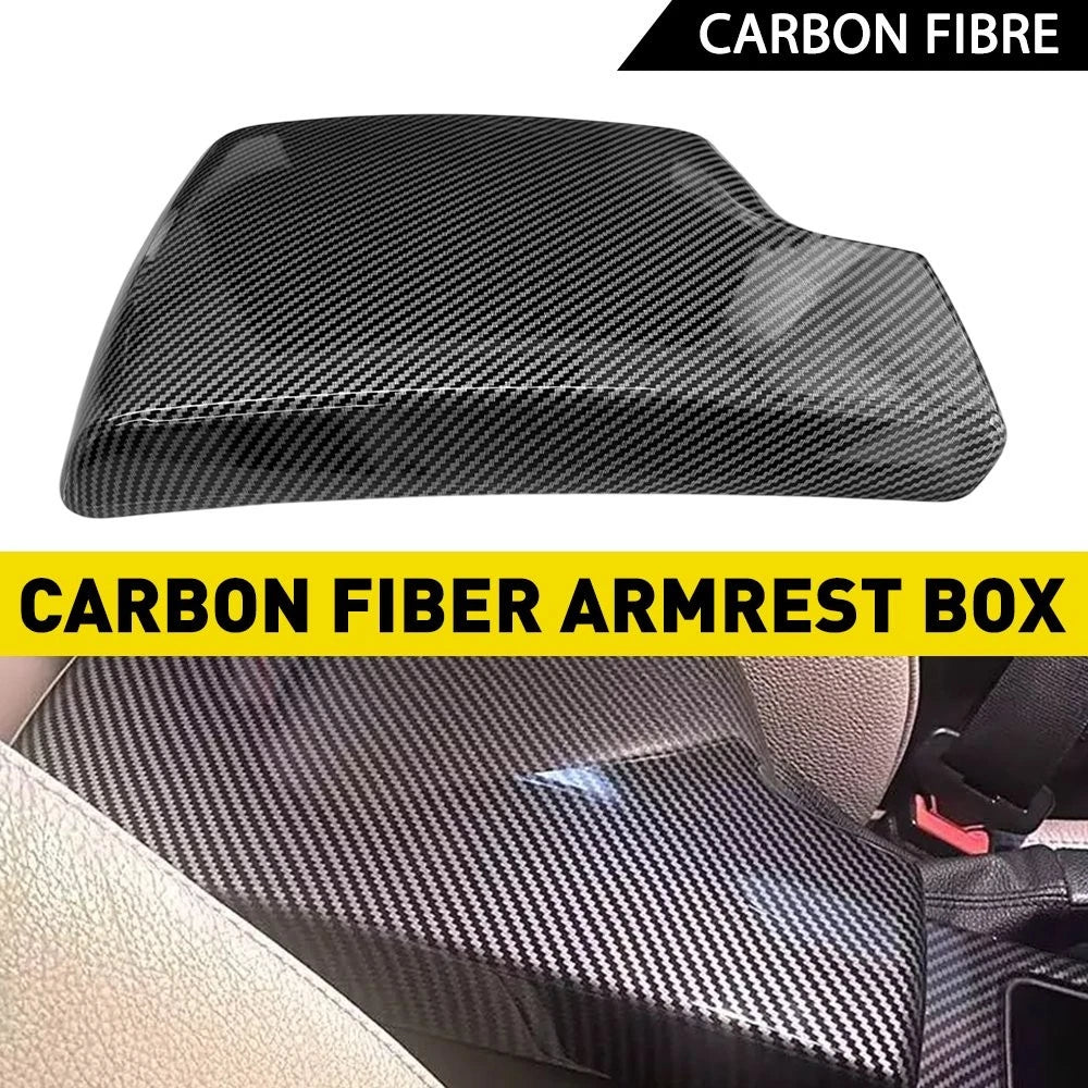 Carbon Fiber Look Armrest Cover for BMW E90 E91 (2006–2012)