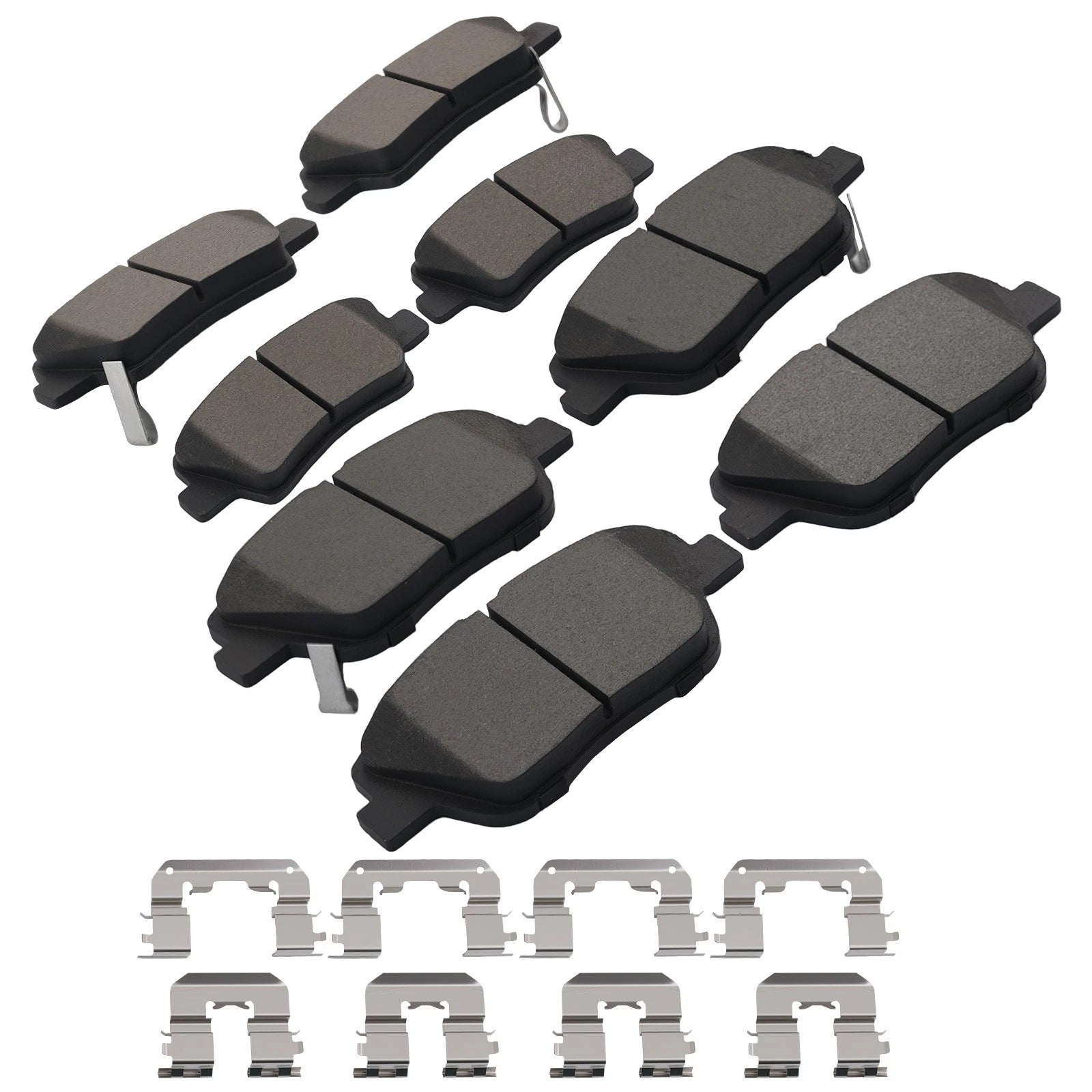 Set of 4 Front Rear Brake Pads for Hyundai Sonata (2011–2015) / Kia Optima (2011–2016)
