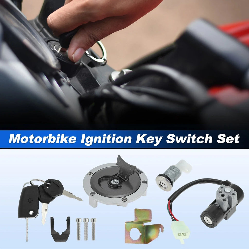 Ignition Key Switch Set for Motorcycle (35010-K26-B02, 35010-K26-B03)