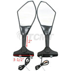 LED Turn Signal Mirrors for Kawasaki Ninja ZX-6R ZX-10R (2004 - 2011)