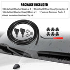 15pcs Windshield Washer Nozzle Kit 5160308AA for Dodge Caliber (2007–2012)