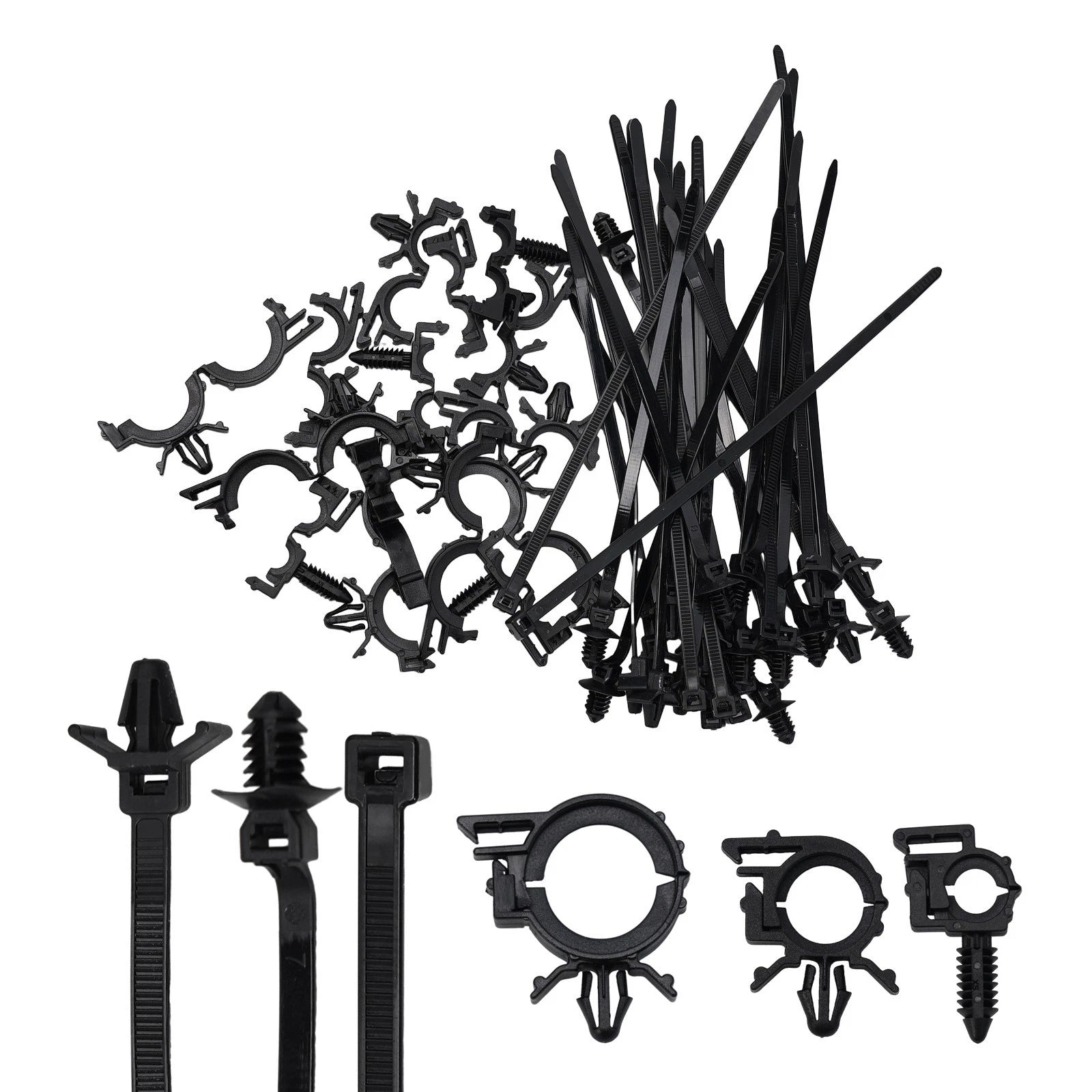 Set of 10 Engine Bay Wire Routing Clips for Universal Applications (2010–2023)