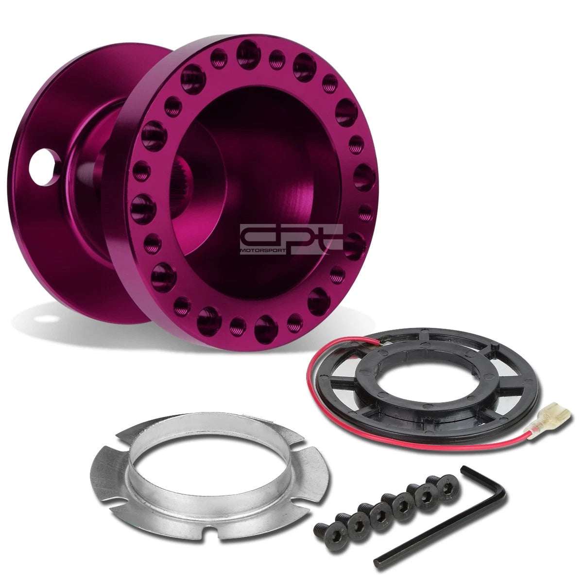 Purple Aluminum Steering Wheel Hub Adaptor for Mitsubishi Eclipse/Lancer (1G 2G)