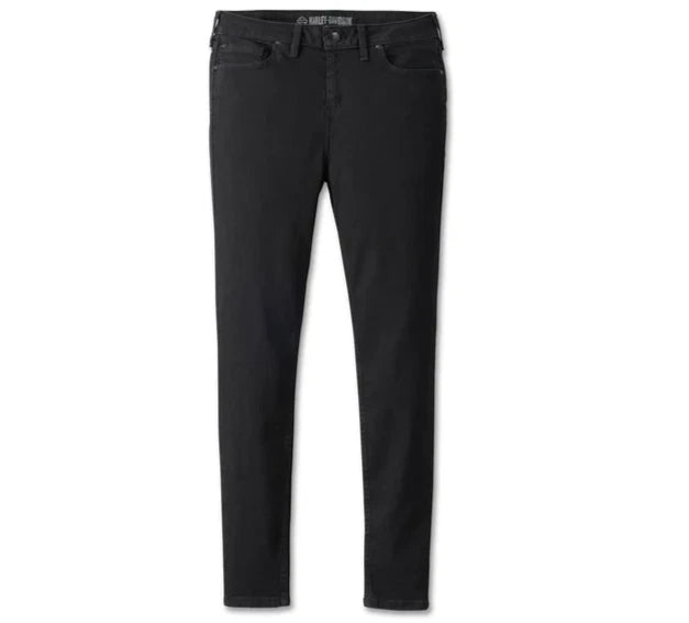 High Rise Skinny Jeans for Harley-Davidson (Women's, Size 30, Black Denim)