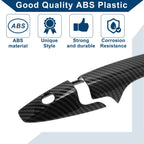 Car Door Handle Cover Trim for Honda CR-V (2007–2011) Carbon Fiber Black