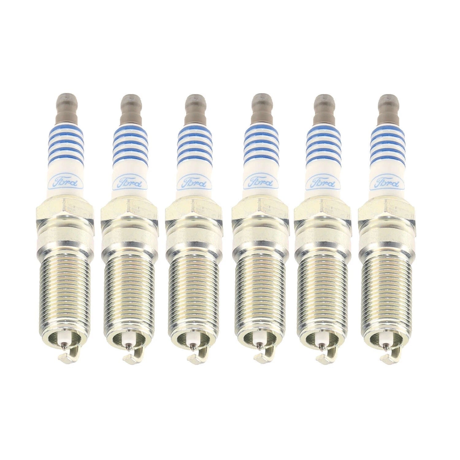 Set of 6 Platinum Spark Plugs for Ford Lincoln V6 (OEM, Gap .051)