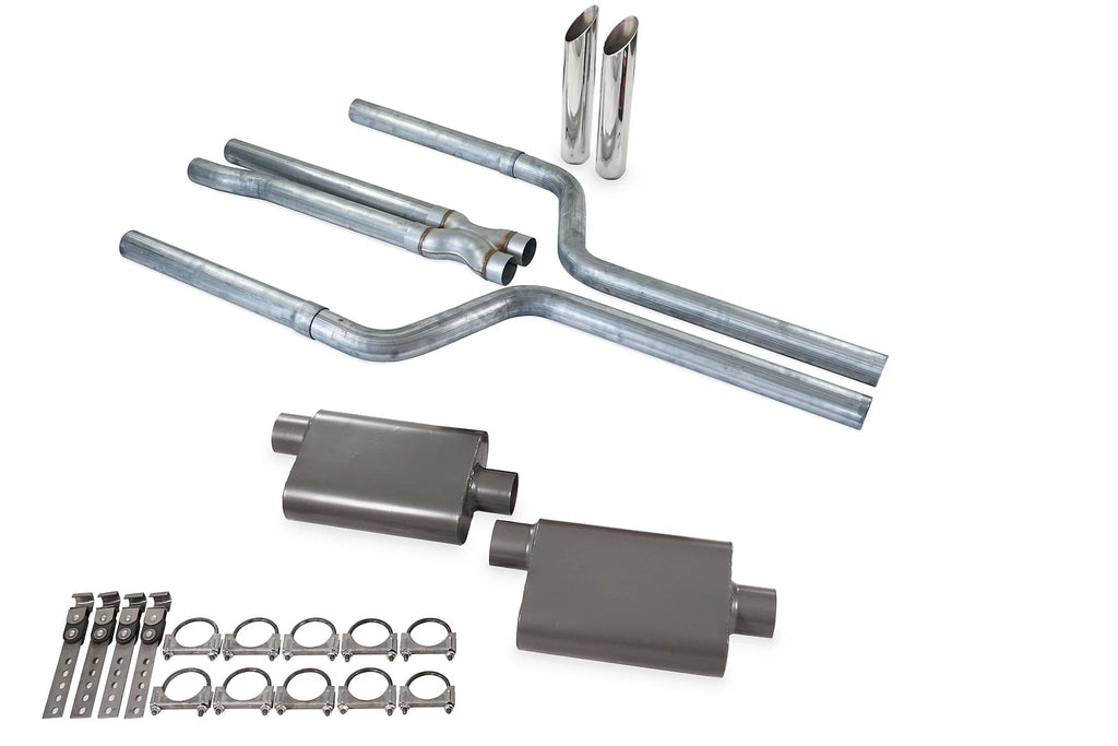 Dual Exhaust Kit for Chrysler 300 V6 (2005–2018) 2.5" 2 Chamber SW Tip
