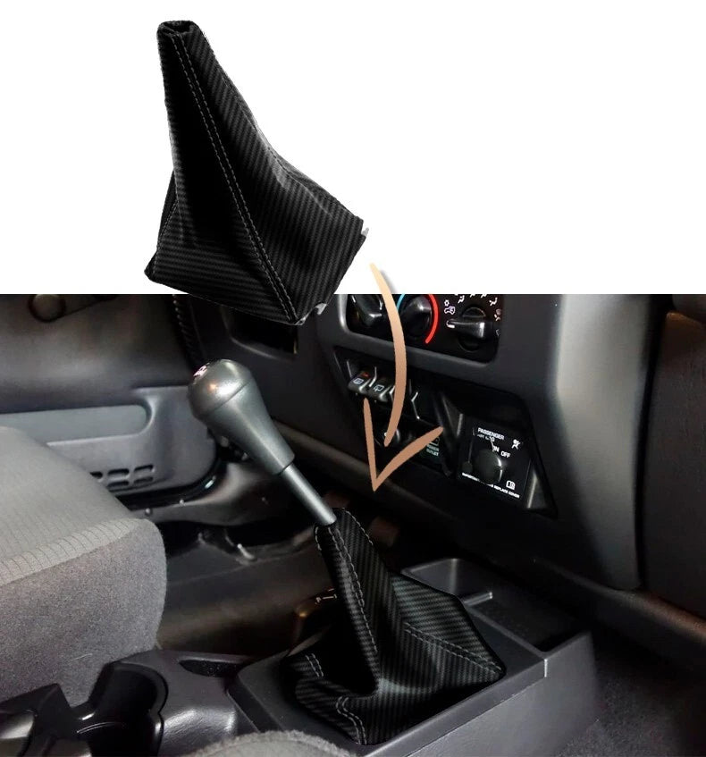 Manual Shift Boot PVC Carbon Fiber for Jeep Wrangler (2003–2006)