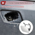 Front Right Washer Nozzle Cover Cap for BMW 740i Silver Tone