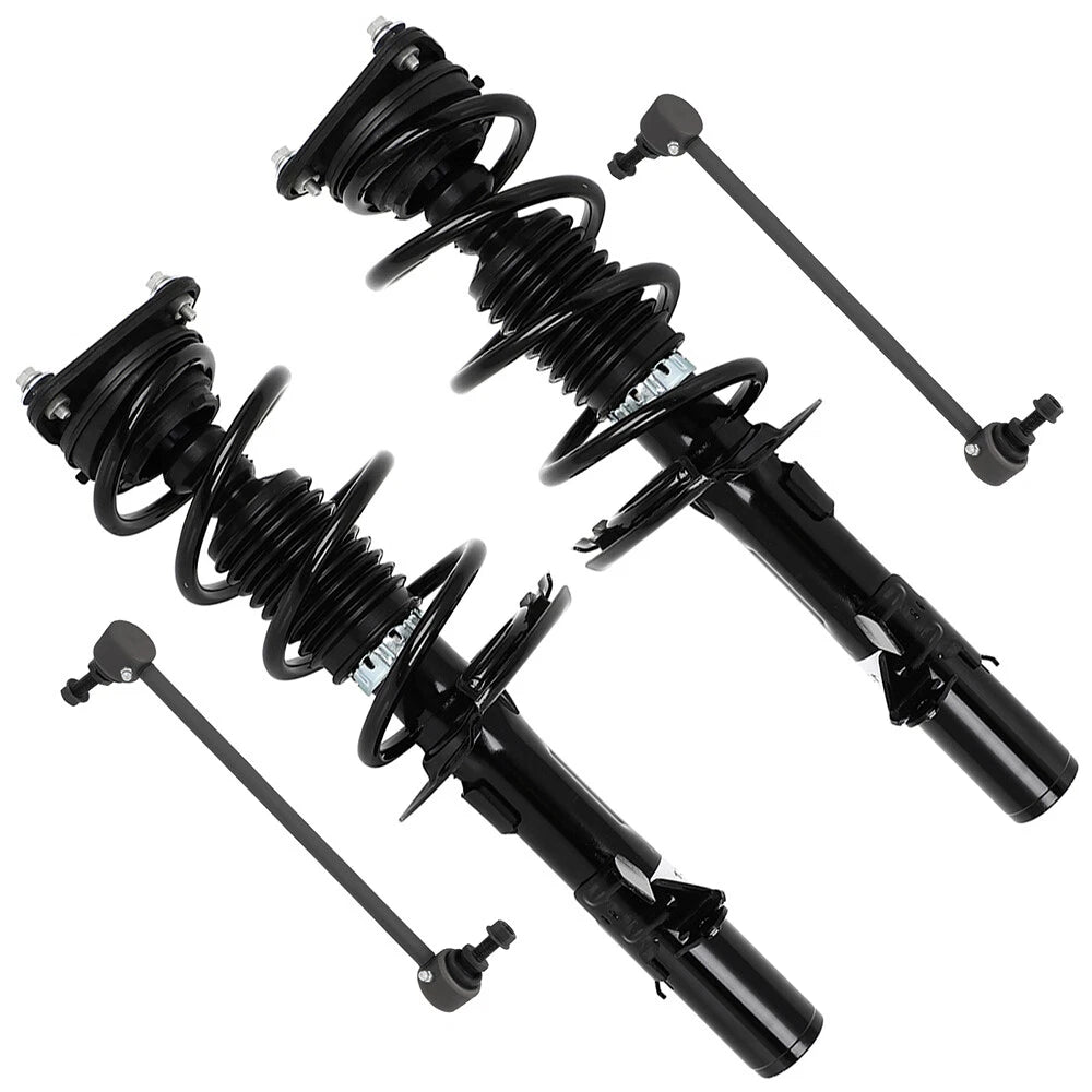 Set of 4 Front Struts Assembly with Coil Spring for Ford Focus (2013–2018)