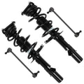 Set of 4 Front Struts Assembly with Coil Spring for Ford Focus (2013–2018)