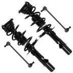 Set of 4 Front Struts Assembly with Coil Spring for Ford Focus (2013–2018)
